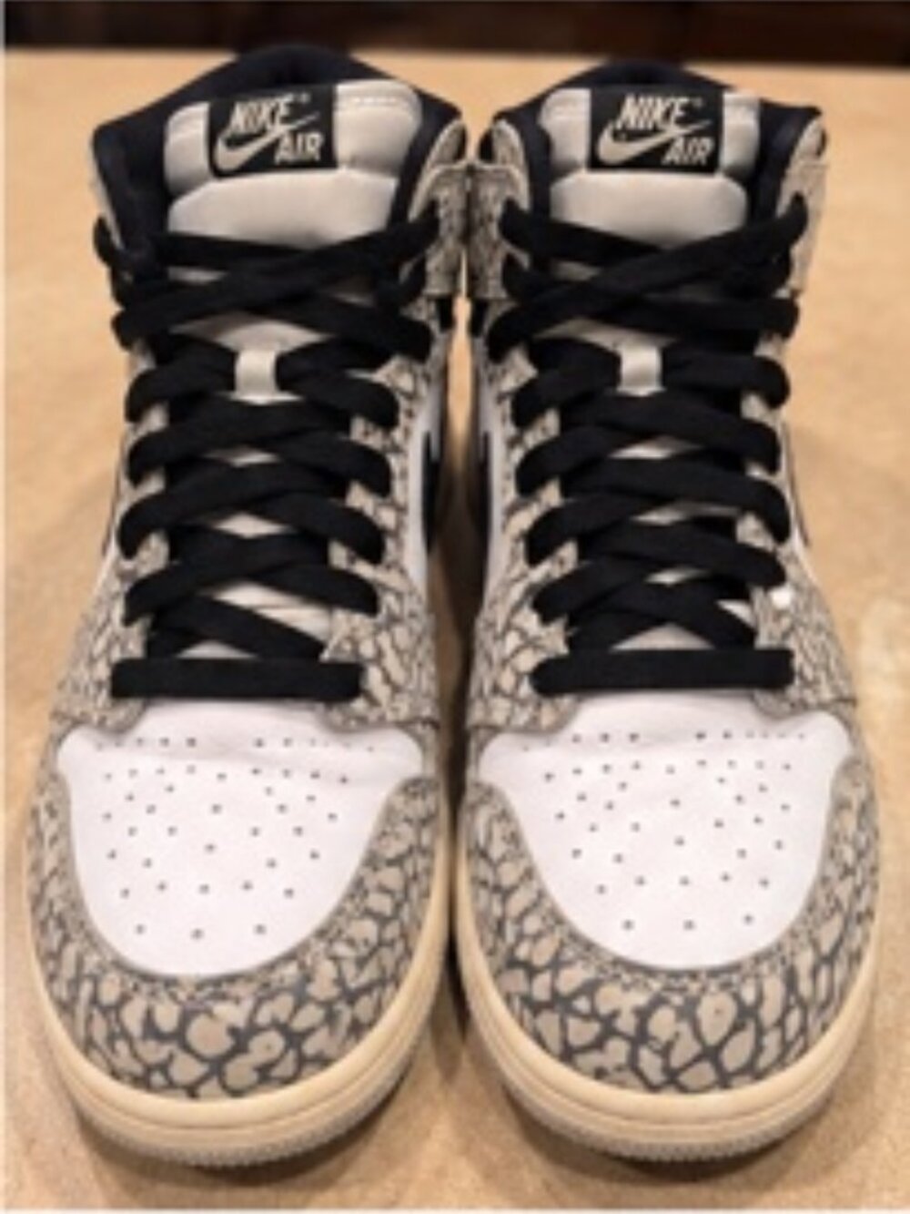 Air Jordan 1 Retro High OG “White Cement” — 7Y